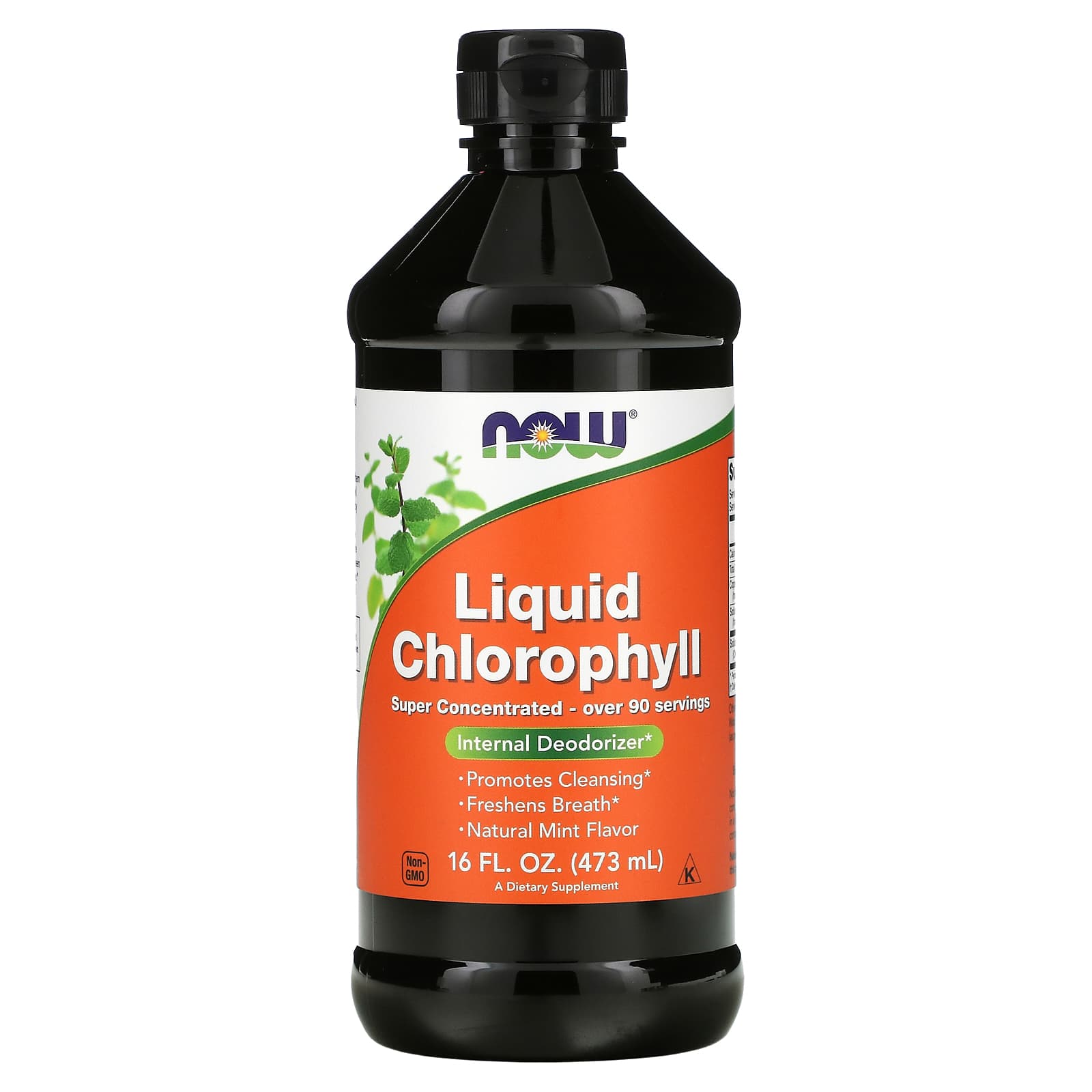 NOW Foods-Liquid Chlorophyll-Natural Mint -16 fl oz (473 ml)