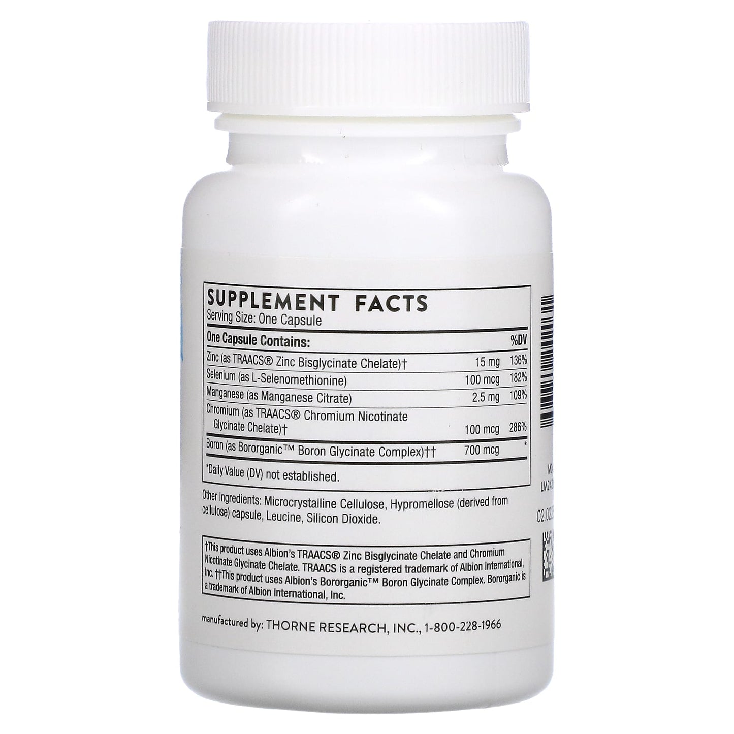 Thorne, Trace Minerals, 90 Capsules