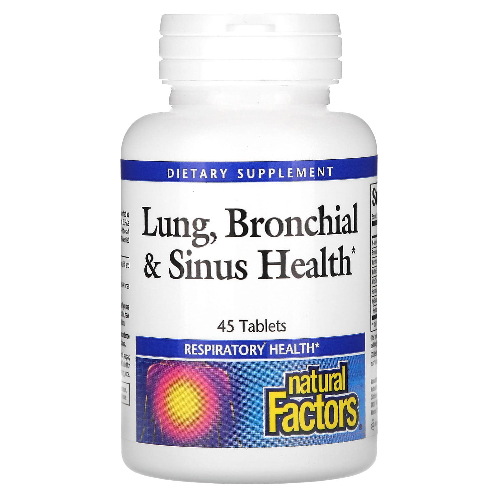 Natural Factors-Lung-Bronchial & Sinus Health-45 Tablets