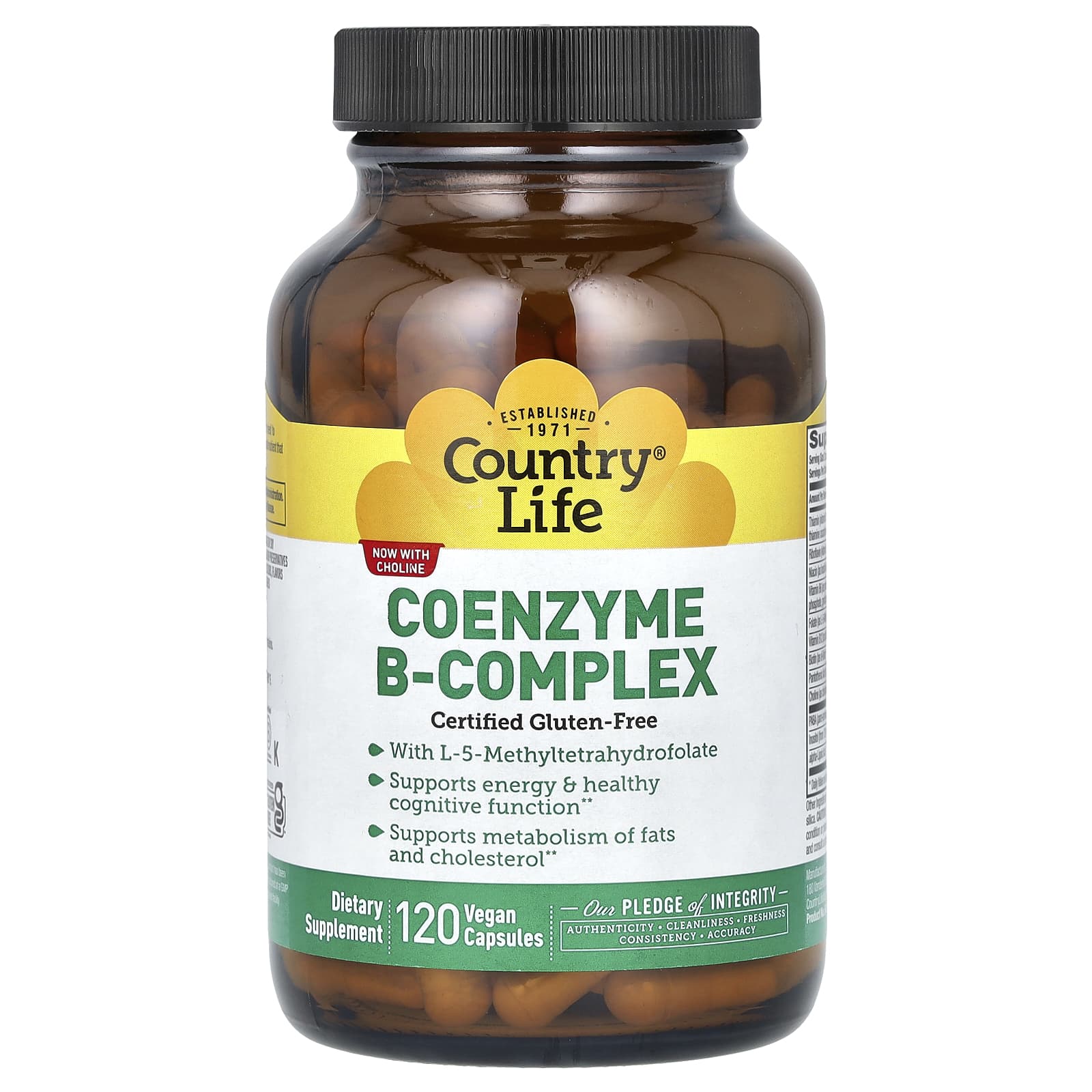 Country Life-Coenzyme B-Complex-120 Vegan Capsules