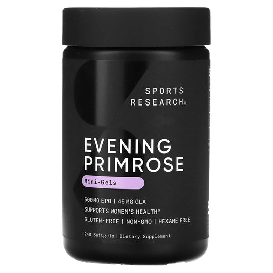 Sports Research-Evening Primrose-500 mg-240 Softgels
