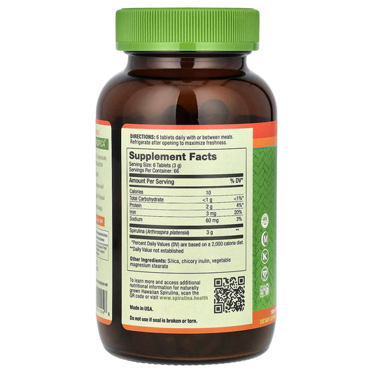 Nutrex Hawaii, Pure Hawaiian Spirulina, 3 g, 400 Tablets (50 mg per Tablet)