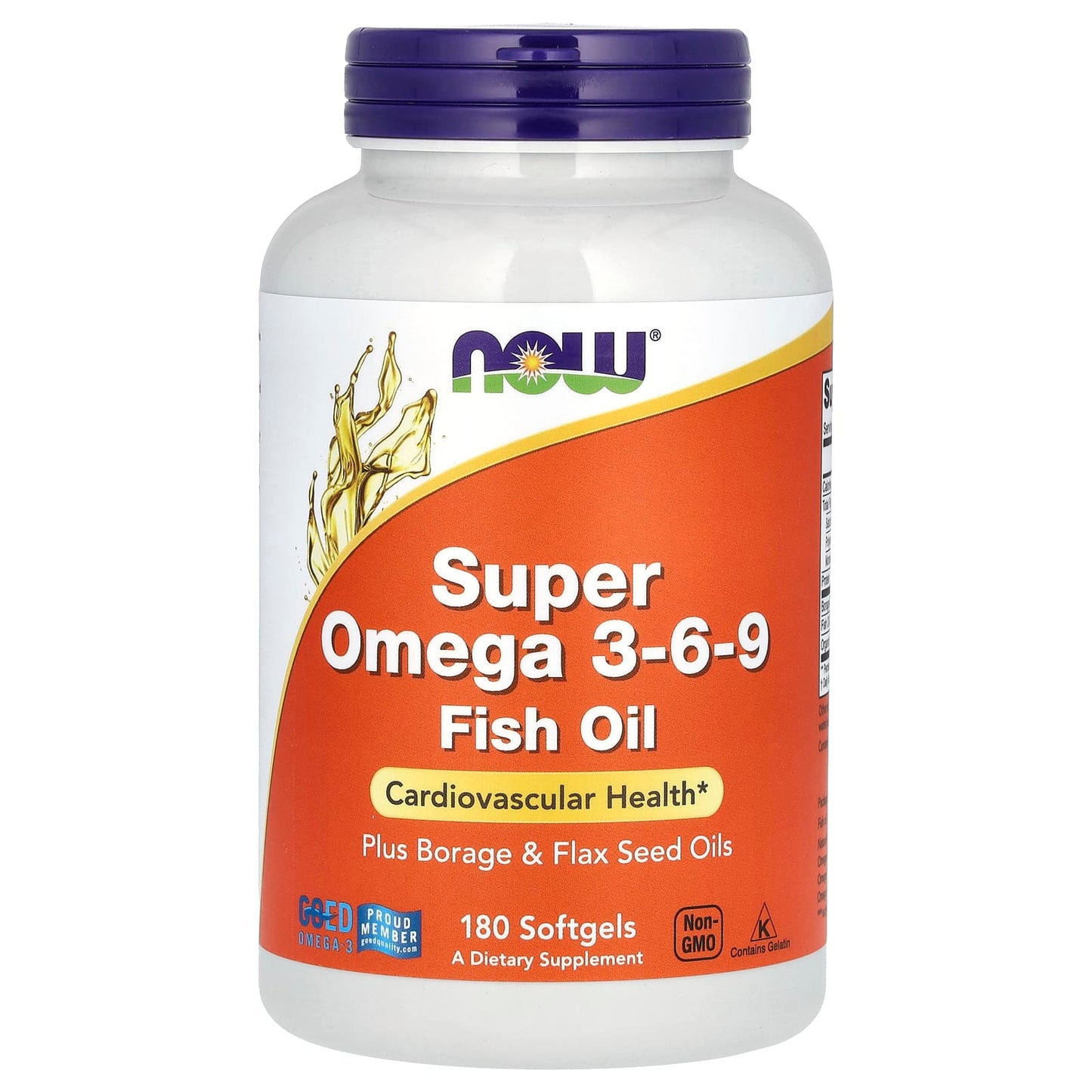 NOW Foods-Super Omega 3-6-9-180 Softgels