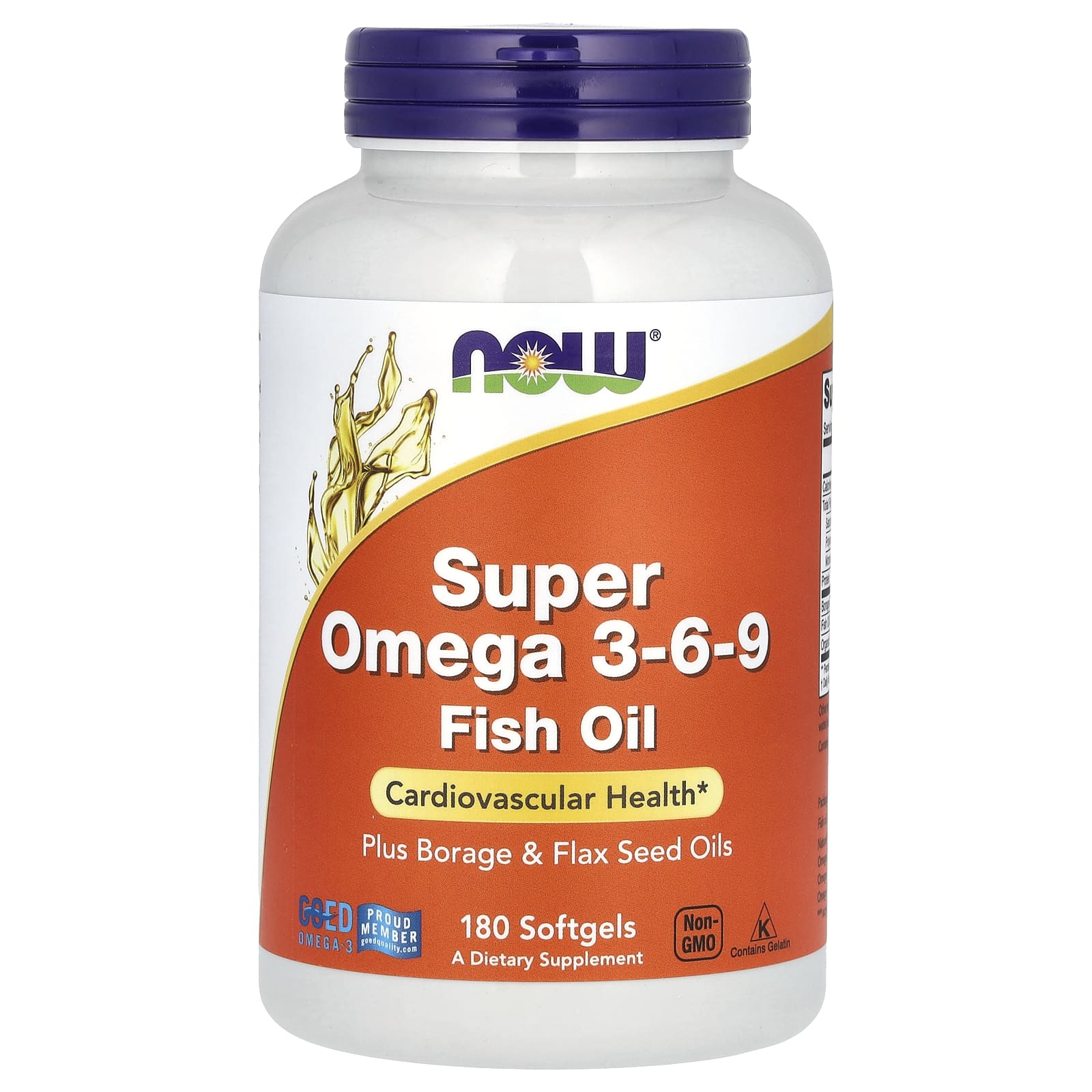 NOW Foods-Super Omega 3-6-9-180 Softgels