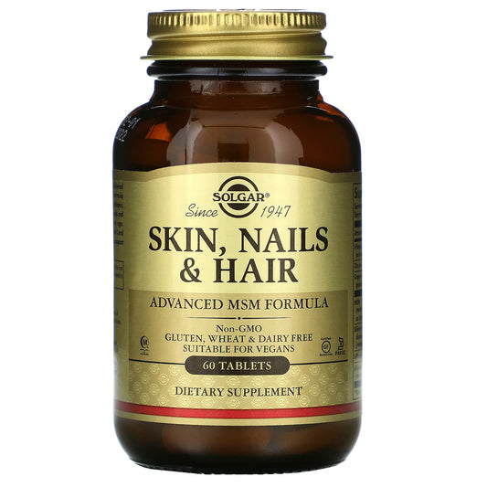Solgar-Skin-Nails & Hair-Advanced MSM Formula-60 Tablets