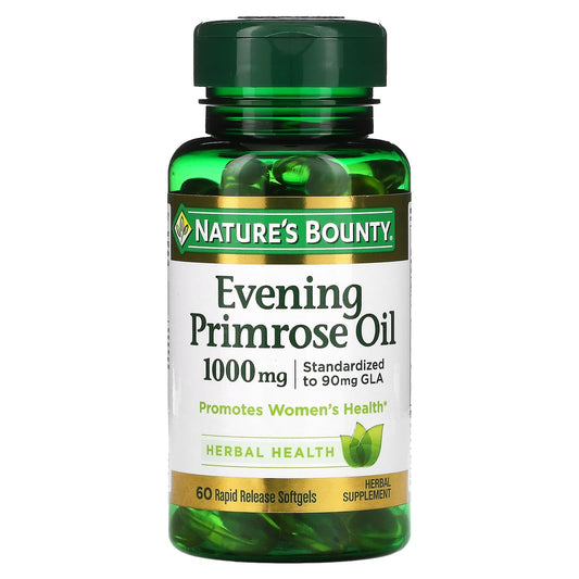Nature's Bounty-Evening Primrose Oil-1,000 mg-60 Rapid Release Softgels