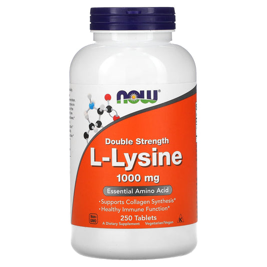 NOW Foods-L-Lysine-1,000 mg-250 Tablets