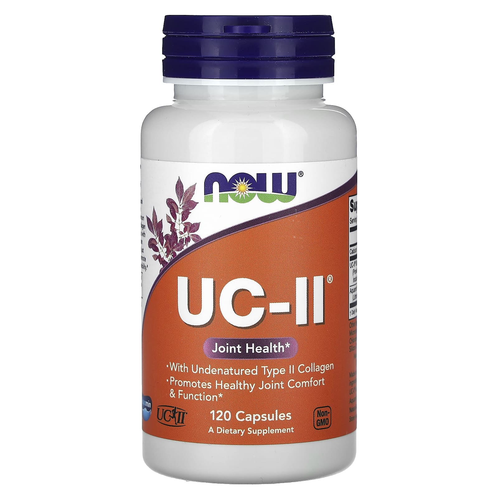 NOW Foods-UC-II Joint Health with Undenatured Type II Collagen-120 Capsules