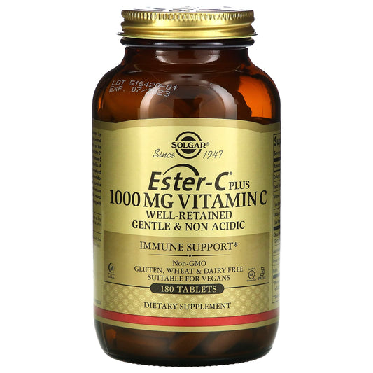 Solgar-Ester-C Plus-Vitamin C-1,000 mg-180 Tablets