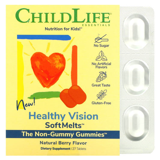 ChildLife Essentials-Healthy Vision SoftMelts-Natural Berry-27 Tablets