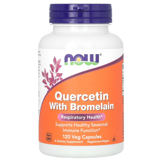 NOW Foods-Quercetin with Bromelain-120 Veg Capsules