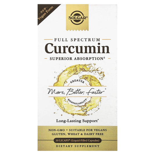 Solgar-Full Spectrum Curcumin-30 LiCaps