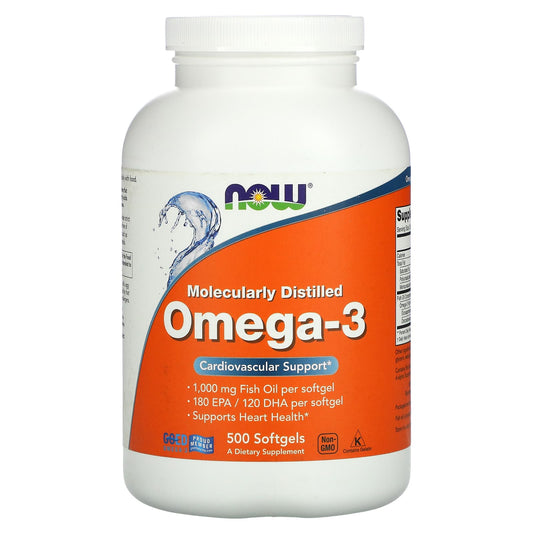 NOW Foods-Omega-3-500 Softgels