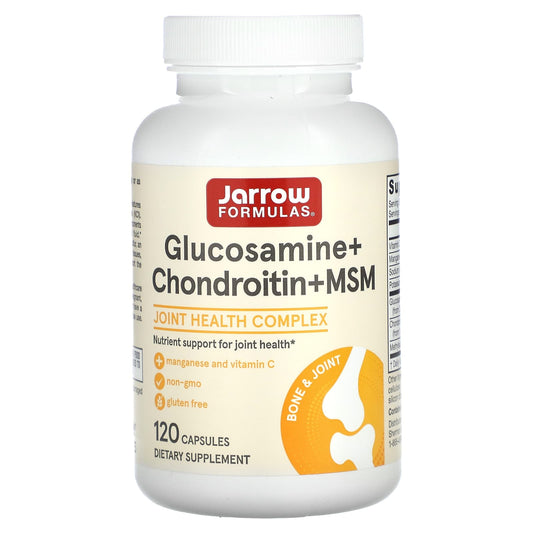 Jarrow Formulas-Glucosamine + Chondroitin + MSM-120 Capsules