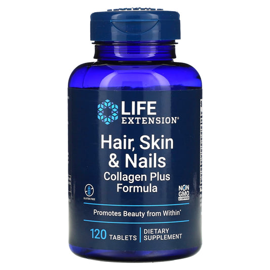 Life Extension-Hair-Skin & Nails-Collagen Plus Formula-120 Tablets