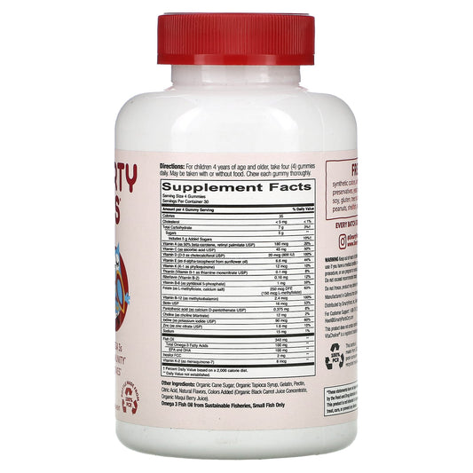SmartyPants, Kids Formula, Multi and Omega 3s, Cherry Berry, 120 Gummies
