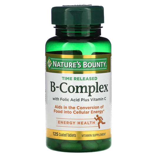 Nature's Bounty-B-Complex-Time Released-125 Coated Tablets