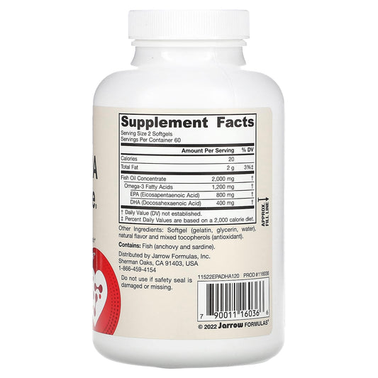 Jarrow Formulas, EPA-DHA Balance, 120 Softgels