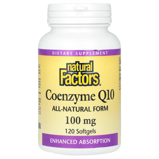 Natural Factors-Coenzyme Q10-100 mg-120 Softgels