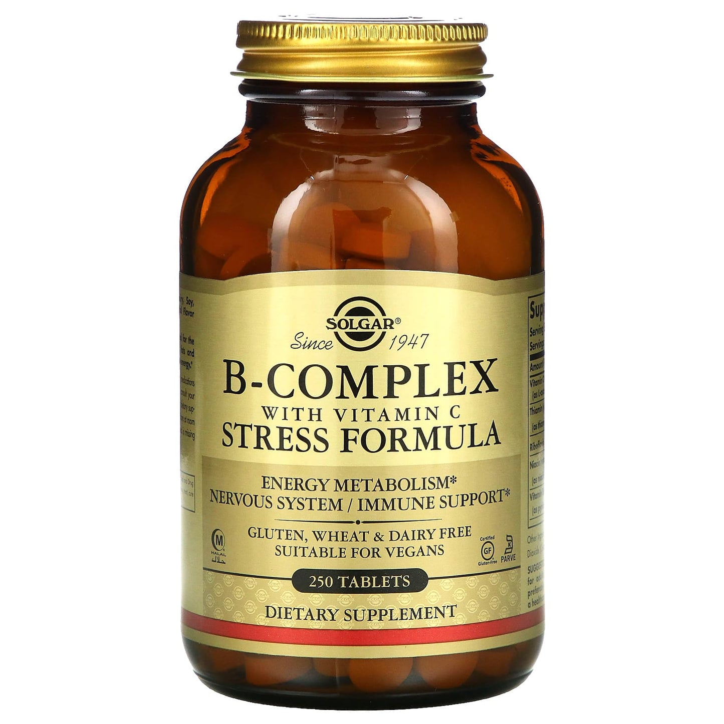 Solgar-B-Complex with Vitamin C Stress Formula-250 Tablets