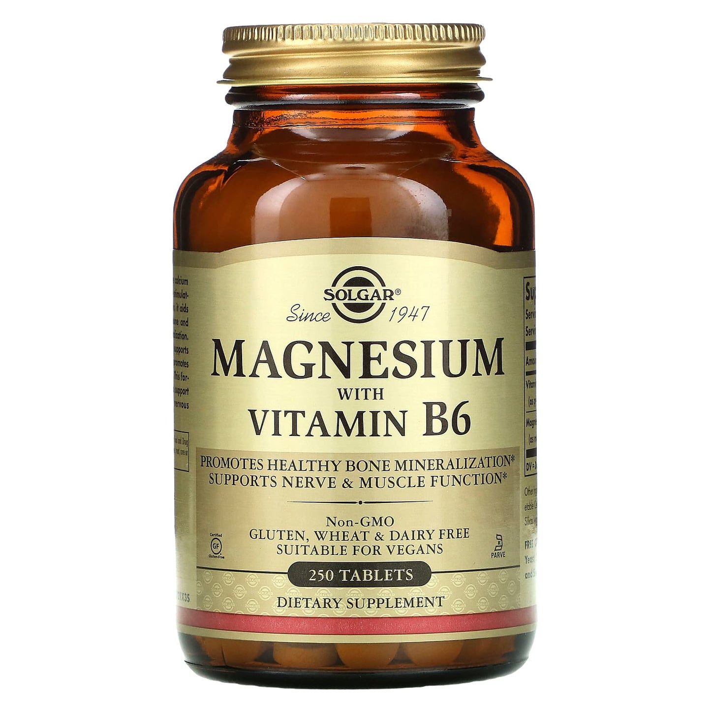 Solgar-Magnesium with Vitamin B6-250 Tablets