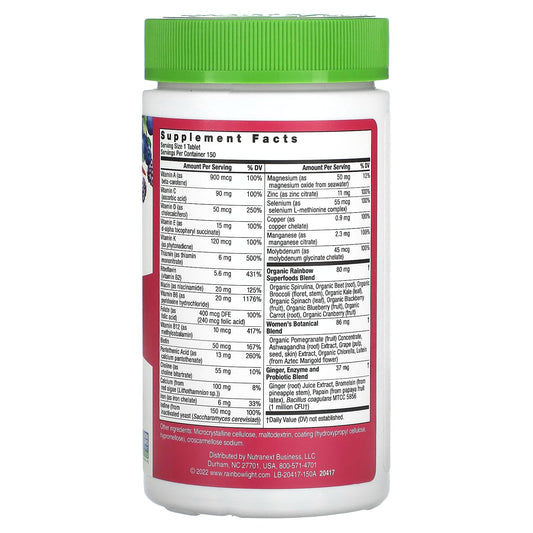 Rainbow Light, High Potency Women's One Daily Multivitamin, 150 Vegetarian Tablets