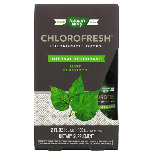 Nature's Way-Chlorofresh-Chlorophyll Drops-Mint-2 fl oz (59 ml)