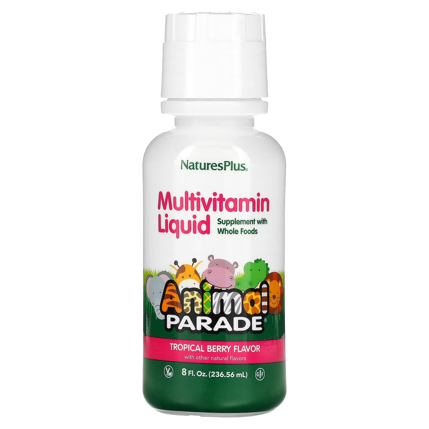 NaturesPlus-Animal Parade-Multivitamin Liquid-Tropical Berry-8 fl oz (236.56 ml)