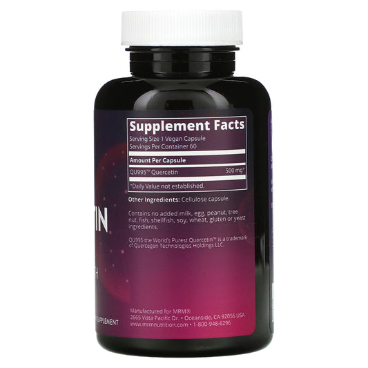 MRM Nutrition, Quercetin, 60 Vegan Capsules