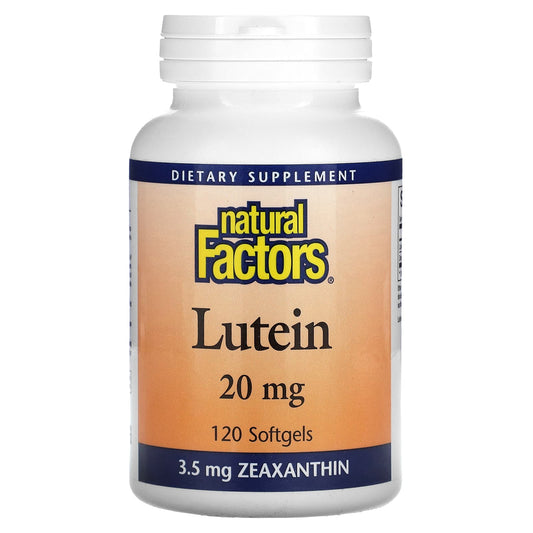Natural Factors-Lutein-20 mg-120 Softgels