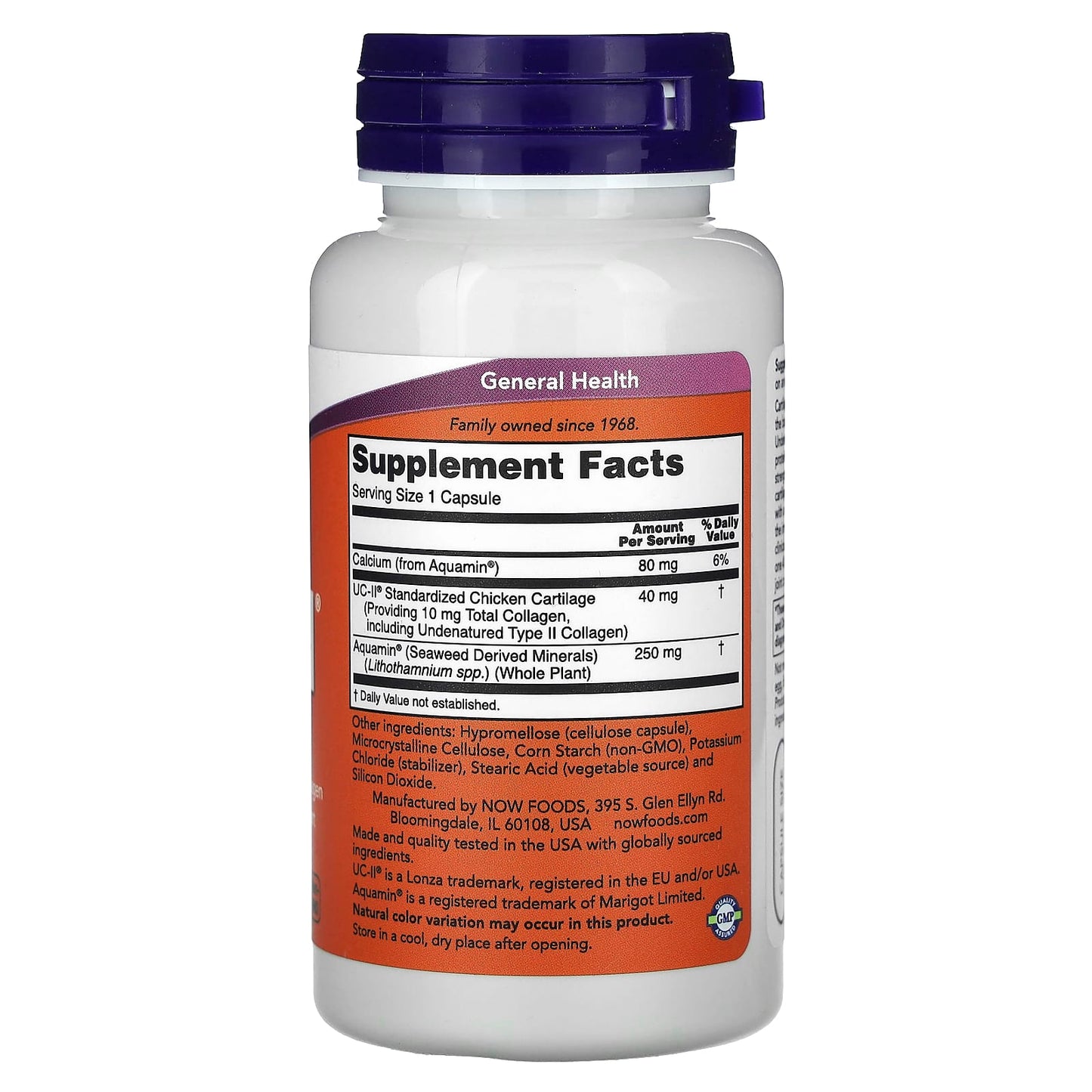 NOW Foods, UC-II Joint Health with Undenatured Type II Collagen, 120 Capsules