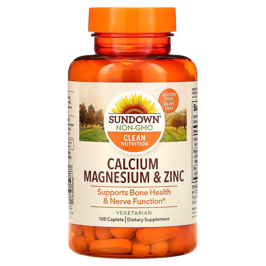 Sundown Naturals-Calcium-Magnesium & Zinc-100 Caplets