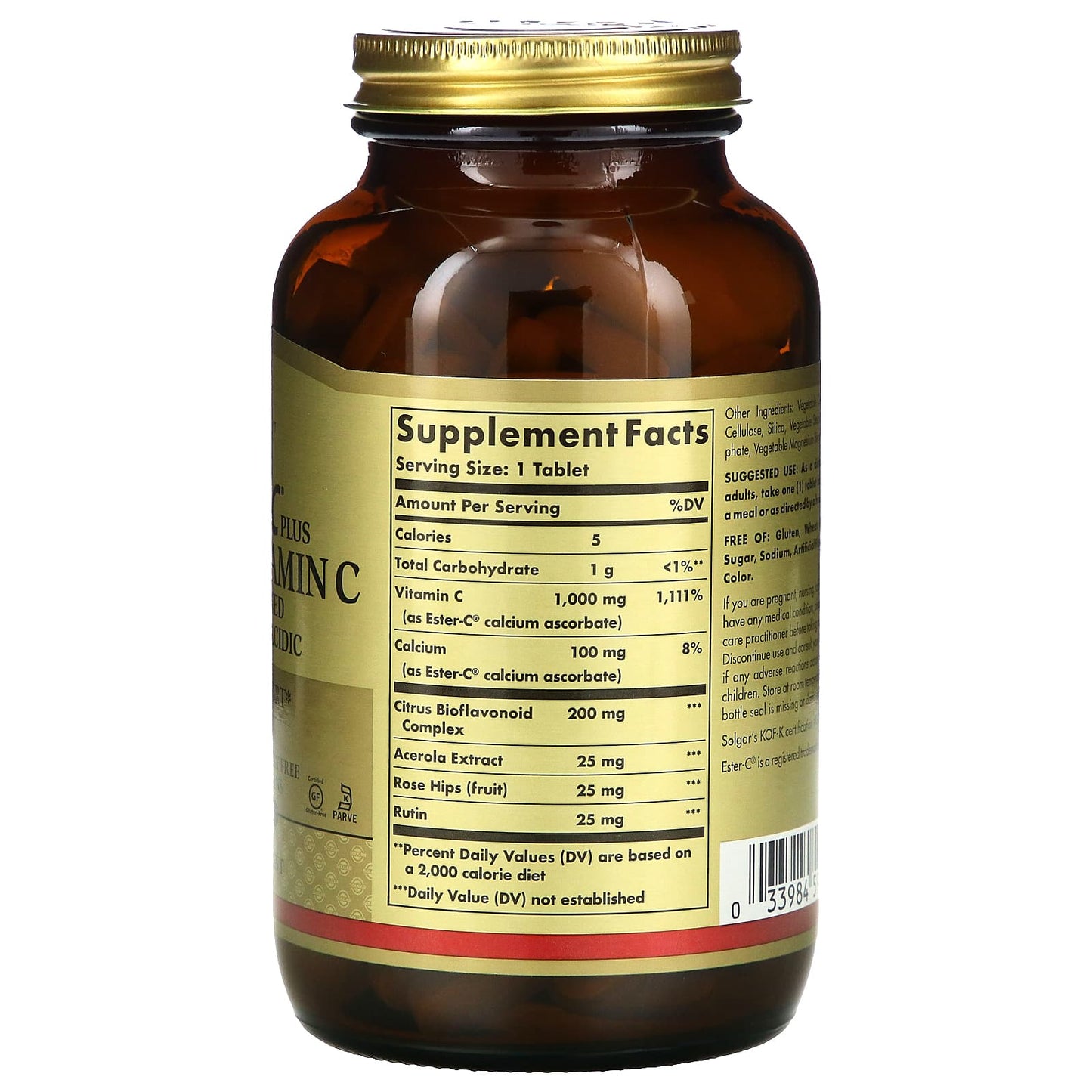Solgar, Ester-C Plus, Vitamin C, 1,000 mg, 180 Tablets