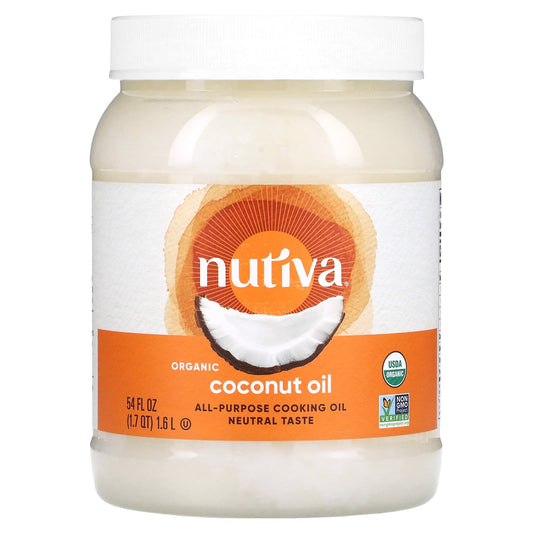 Nutiva-All-Purpose Cooking Oil-Organic Coconut Oil -54 fl oz (1.6 l)