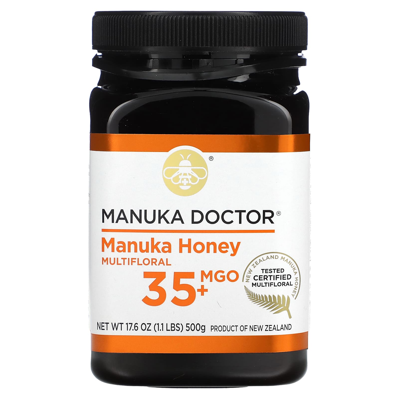 Manuka Doctor-Manuka Honey Multifloral-MGO 35+-17.6 oz (500 g)