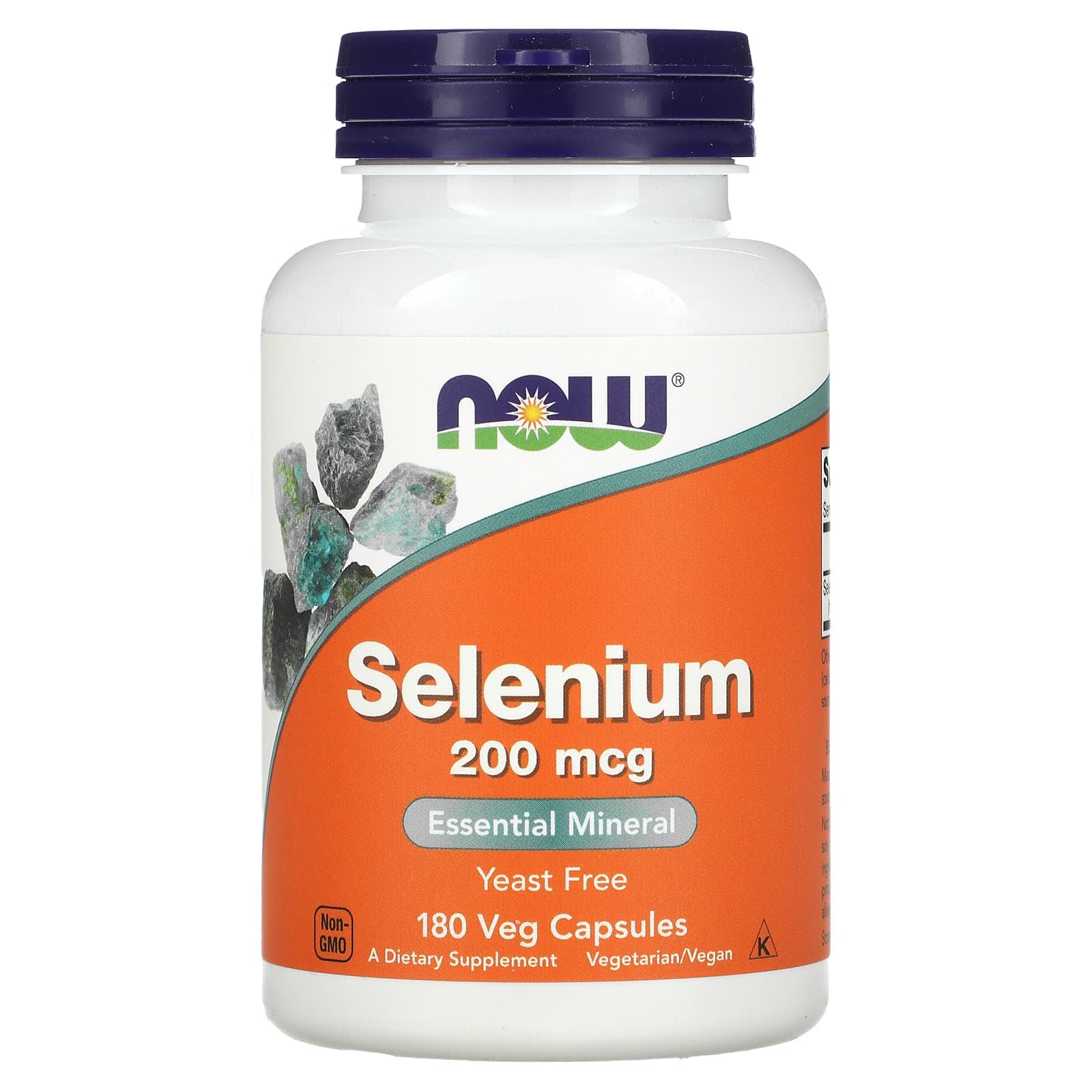 NOW Foods-Selenium-200 mcg-180 Veg Capsules