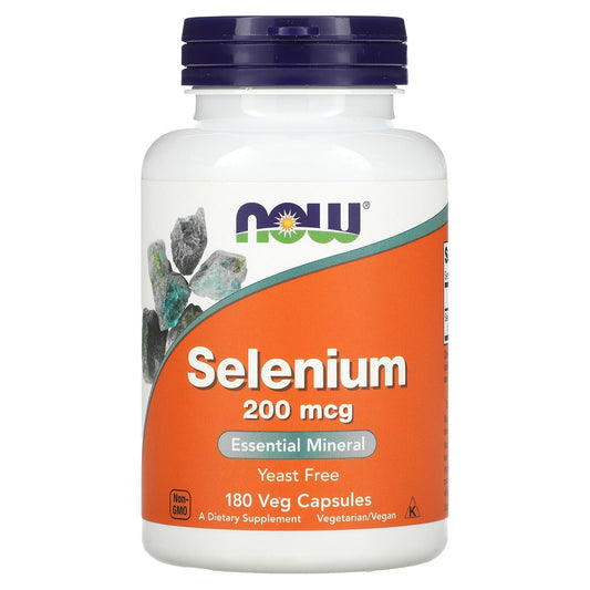 NOW Foods-Selenium-200 mcg-180 Veg Capsules