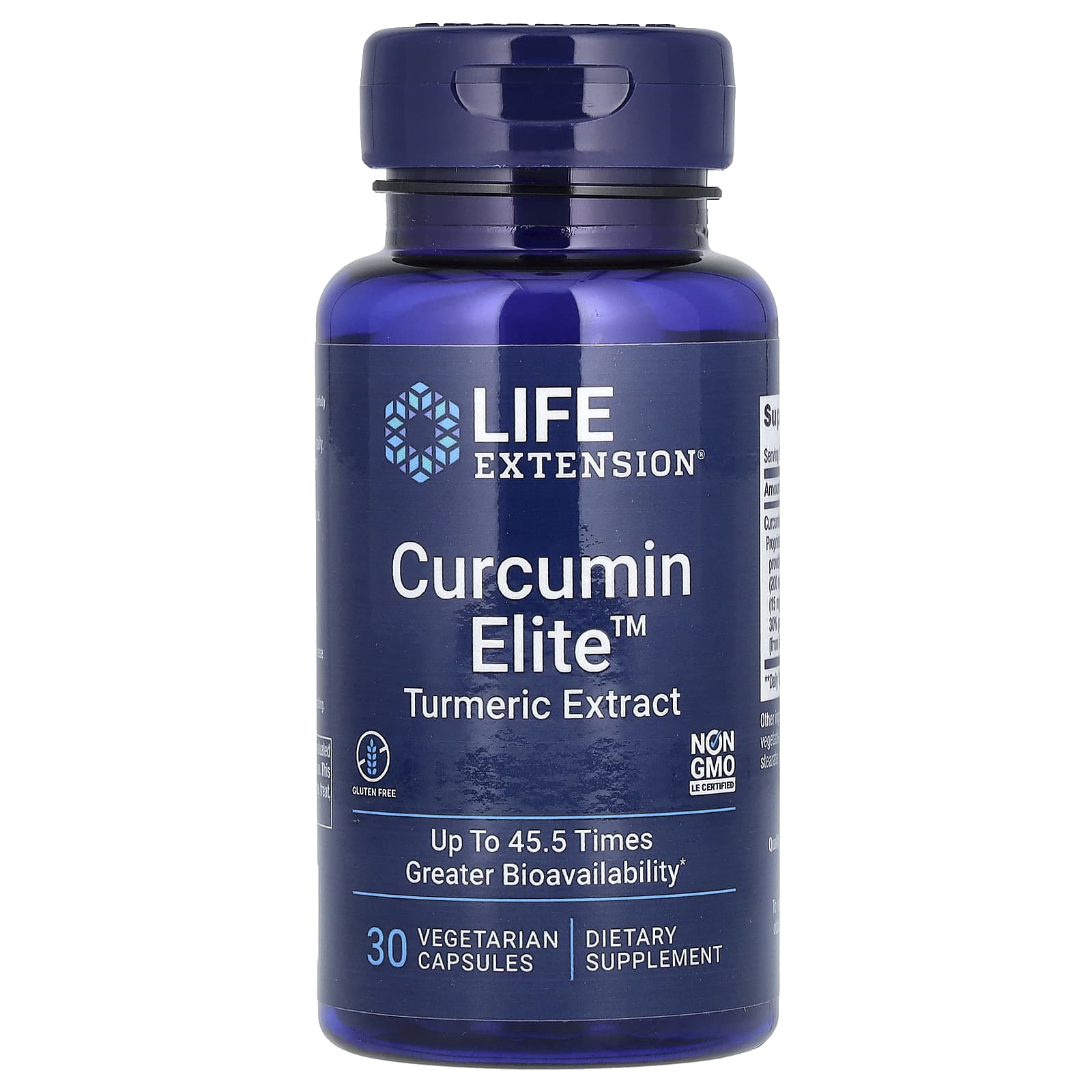 Life Extension-Curcumin Elite-Turmeric Extract-30 Vegetarian Capsules