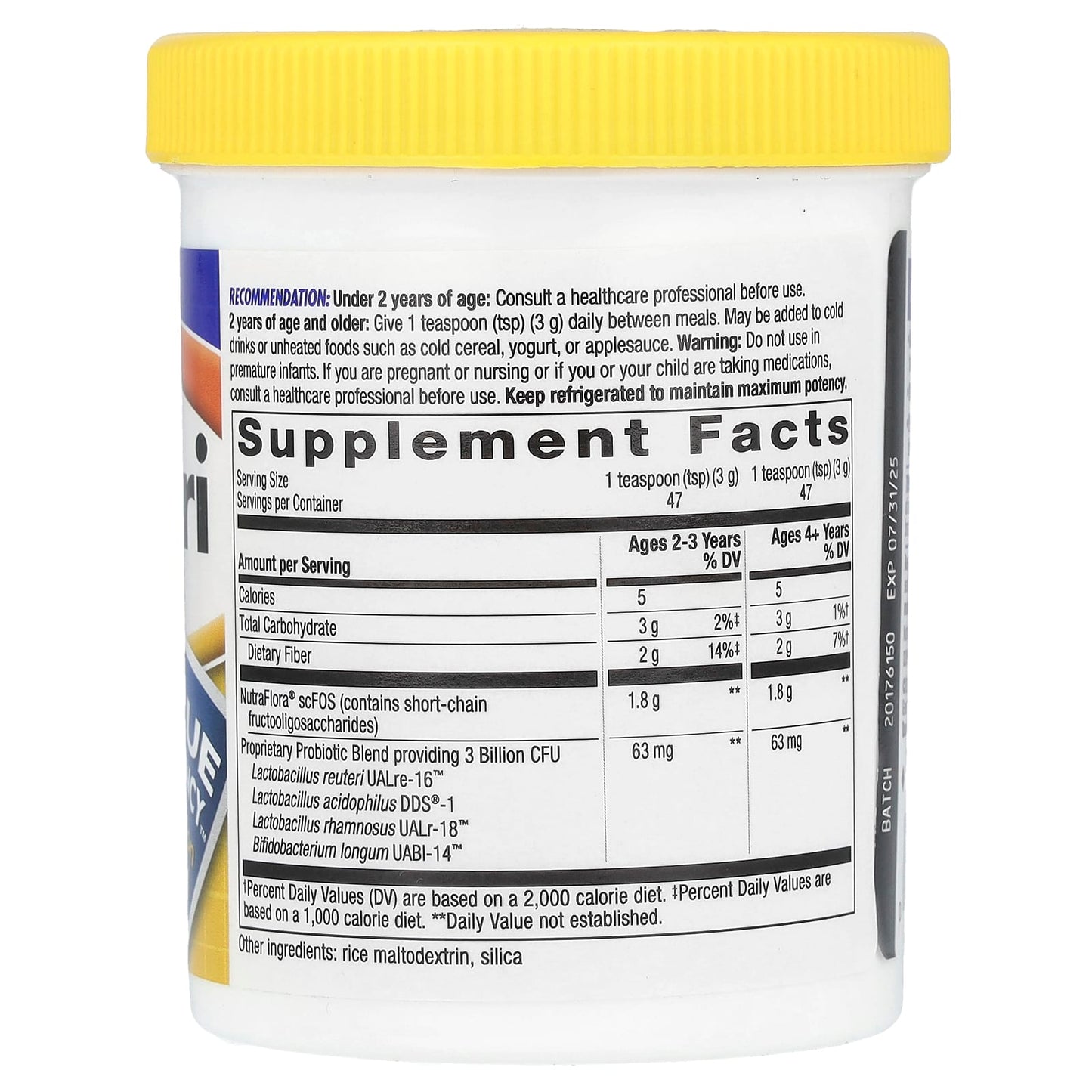 Nature's Way, Primadophilus Reuteri, Superior Probiotic, 3 Billion CFU, 5 oz (141.75 g)
