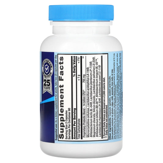 Nutrition Now, PB 8 Probiotic, 14 Billion, 120 Capsules (7 Billion per Capsule)