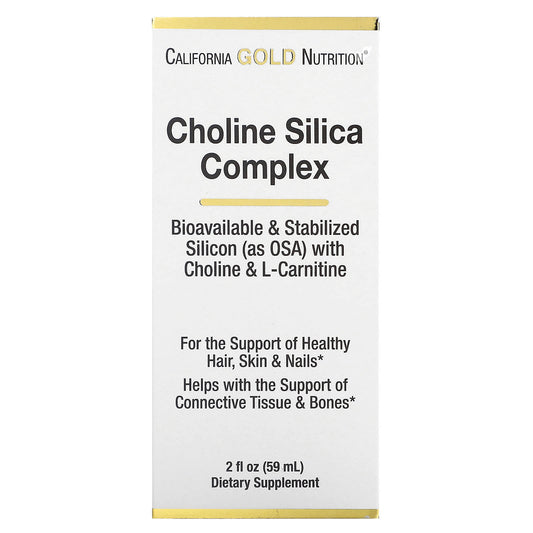 California Gold Nutrition-Choline Silica Complex-2 fl oz (59 ml)