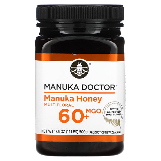Manuka Doctor-Manuka Honey Multifloral-MGO 60+-17.6 oz (500 g)