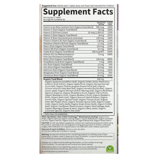 Garden of Life, MyKind Organics, Women's Once Daily, 60 Vegan Tablets