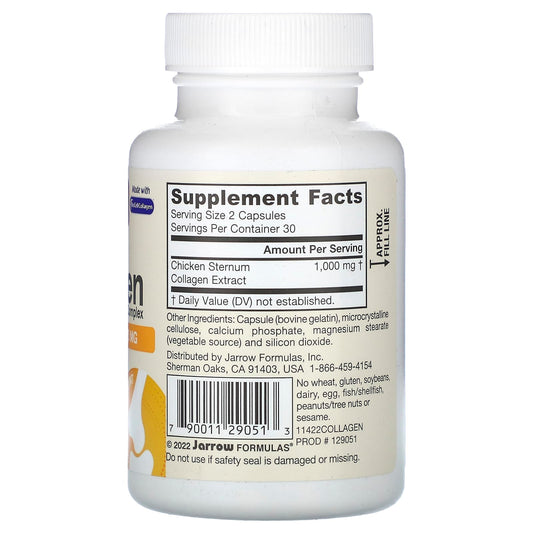 Jarrow Formulas, Type II Collagen Complex, 1,000 mg , 60 Capsules (500 mg per Capsule)