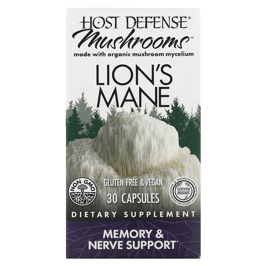 Fungi Perfecti-Mushrooms-Lion's Mane-30 Capsules