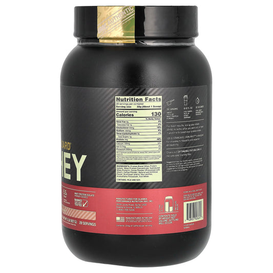 Optimum Nutrition, Gold Standard 100% Whey, Mocha Cappuccino, 2 lb (907 g)