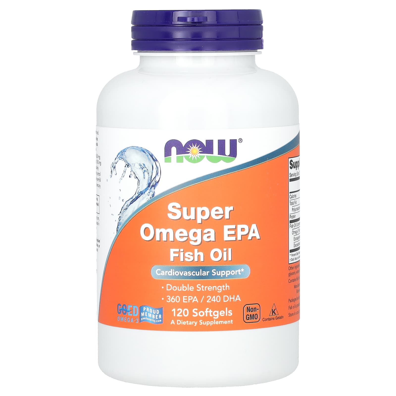 NOW Foods-Super Omega EPA Fish Oil-120 Softgels