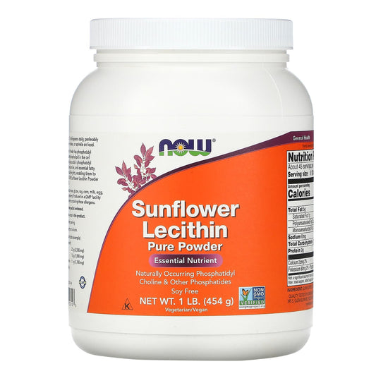 NOW Foods-Sunflower Lecithin-Pure Powder-1 lb (454 g)
