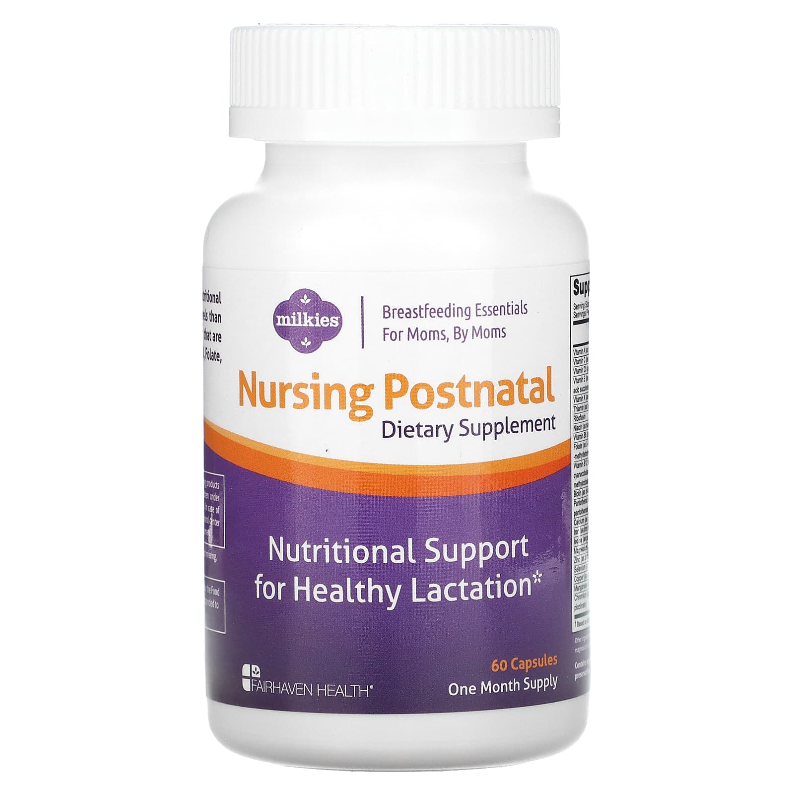 Fairhaven Health-Milkies-Nursing Postnatal -60 Capsules