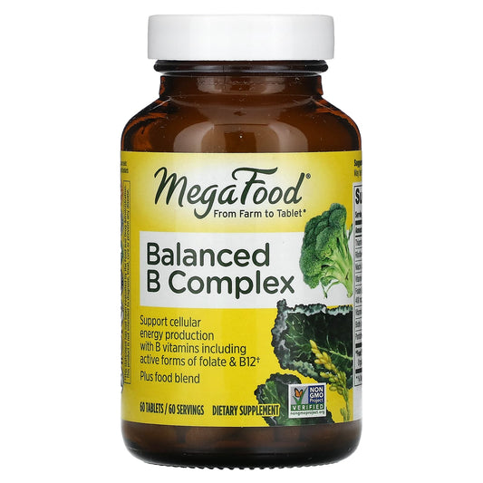 MegaFood-Balanced B Complex-60 Tablets